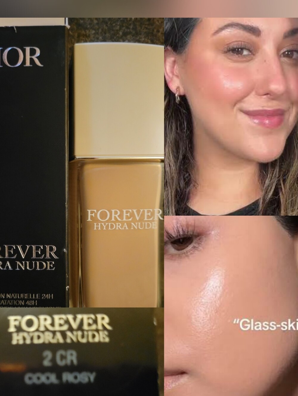 🏝Face Need🏝BNIB DIOR Fullsize 2CR Cool HYDRA NUDE Liquid Foundation!$60Retail!